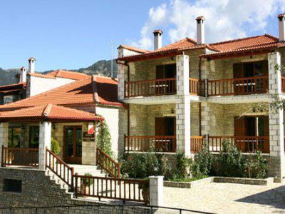Village Inn Ano Khora Bagian luar foto